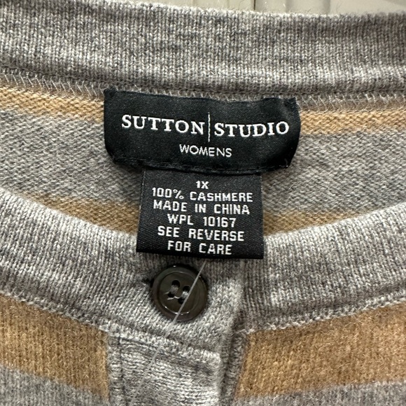 Sutton Studio NWT 1X 100% Cashmere Sweater Women’s - Picture 3 of 5